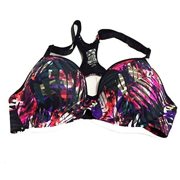 Nwt Victorias Secret PINK Multi Palm Embroidered Push Up Racer Back Bikini Top Nwt Victorias Secret PINK Multi Palm Embroidered Push Up Racer Back Bikini Top